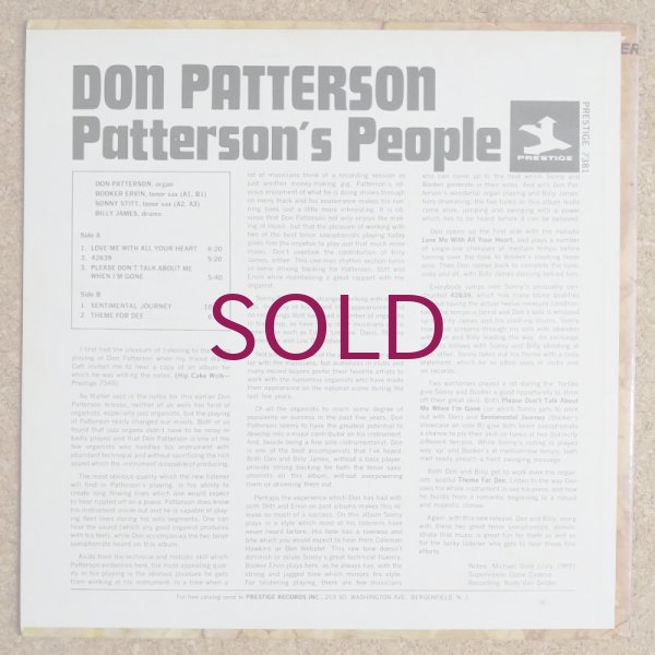 Don Patterson - Patterson's People - UNIVERSOUNDS