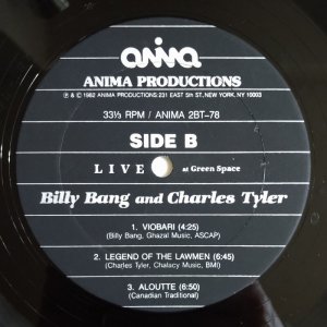 画像4: Billy Bang / Charles Tyler - Live At Green Space
