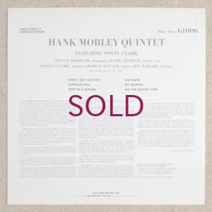 画像2: Hank Mobley Quintet - Hank Mobley Quintet