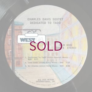 画像4: Charles Davis Sextet - Dedicated To Tadd