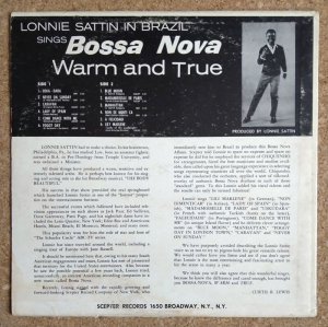 画像2: Lonnie Sattin - Sings Bossa Nova / Warm & True