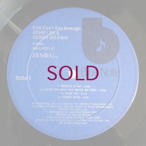 画像3: John Lee / Gerry Brown - Still Can't Say Enough