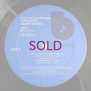 画像4: John Lee / Gerry Brown - Still Can't Say Enough