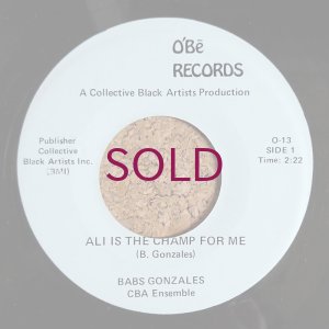 画像1: Babs Gozales with CBA Ensemble / Music Inc. with CBA Ensemble - Ali Is The Champ For Me / Abscretions