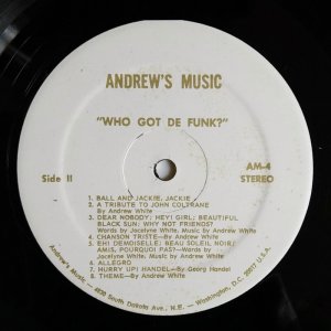 画像4: Andrew White - Who Got De Funk?