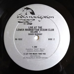 画像4: David Murray - Live At The Lower Manhattan Ocean Club Volume 1