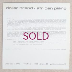 画像2: Dollar Brand - African Piano