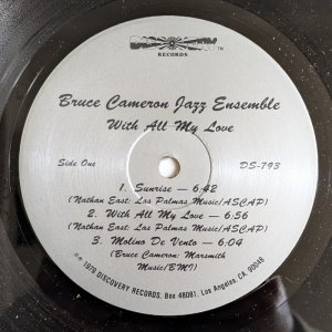 画像3: Bruce Cameron Jazz Ensemble - With All My Love