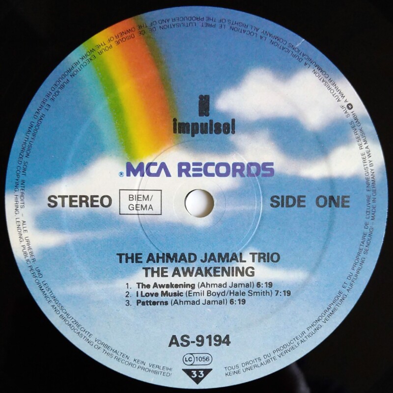 ahmad jamal trio the awakening