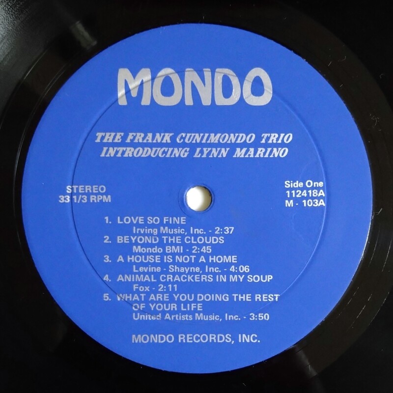 Frank Cunimondo Trio - Introducing Lynn Marino - UNIVERSOUNDS