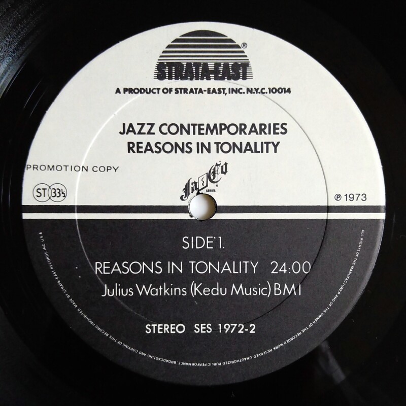 Jazz Contemporaries - Reasons In Tonality - UNIVERSOUNDS