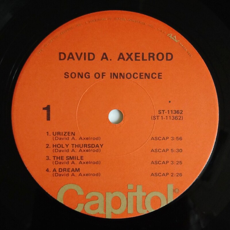 DAVID AXELROD / SONG OF INNOCENCE (LP) - 洋楽